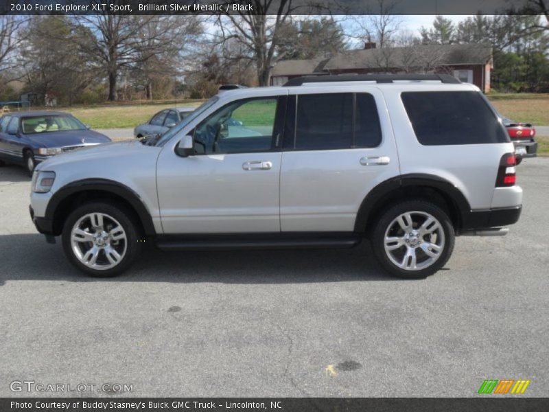 Brilliant Silver Metallic / Black 2010 Ford Explorer XLT Sport