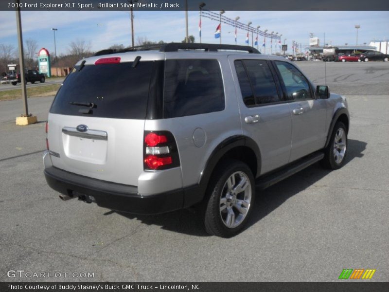 Brilliant Silver Metallic / Black 2010 Ford Explorer XLT Sport