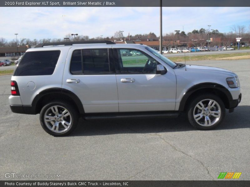 Brilliant Silver Metallic / Black 2010 Ford Explorer XLT Sport