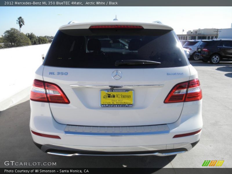 Arctic White / Black 2012 Mercedes-Benz ML 350 BlueTEC 4Matic