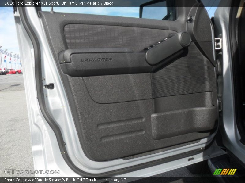Brilliant Silver Metallic / Black 2010 Ford Explorer XLT Sport