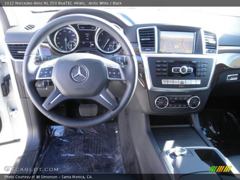 Arctic White / Black 2012 Mercedes-Benz ML 350 BlueTEC 4Matic