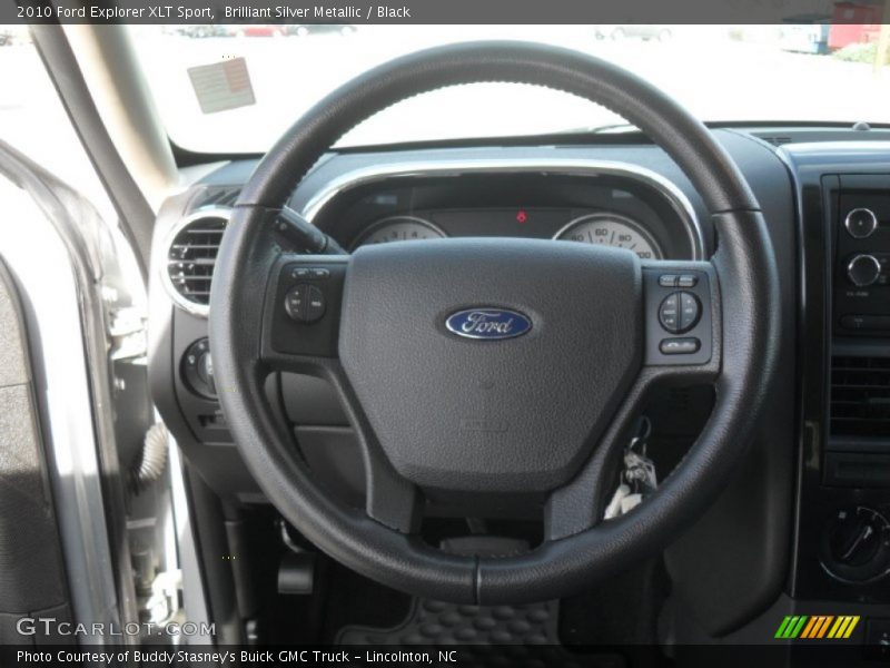 Brilliant Silver Metallic / Black 2010 Ford Explorer XLT Sport