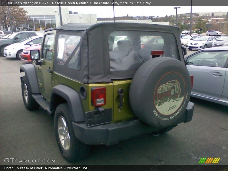 Rescue Green Metallic / Dark Slate Gray/Medium Slate Gray 2008 Jeep Wrangler X 4x4