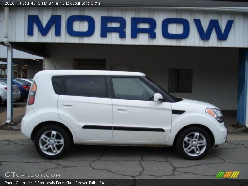 Clear White / Black Soul Logo Cloth 2010 Kia Soul +