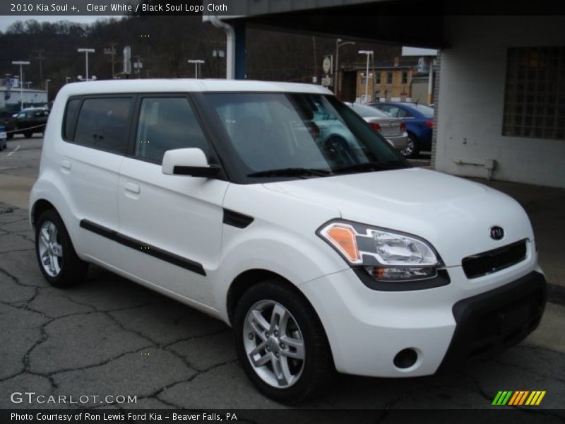 Clear White / Black Soul Logo Cloth 2010 Kia Soul +