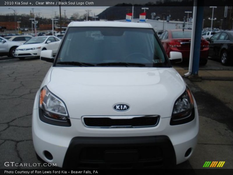 Clear White / Black Soul Logo Cloth 2010 Kia Soul +