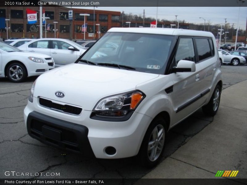 Clear White / Black Soul Logo Cloth 2010 Kia Soul +