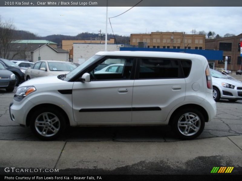 Clear White / Black Soul Logo Cloth 2010 Kia Soul +