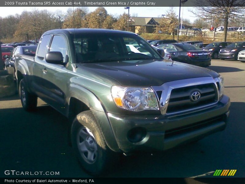 Timberland Green Mica / Graphite Gray 2009 Toyota Tacoma SR5 Access Cab 4x4