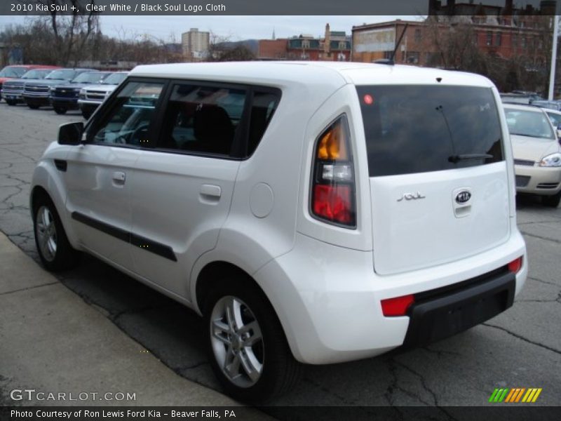 Clear White / Black Soul Logo Cloth 2010 Kia Soul +