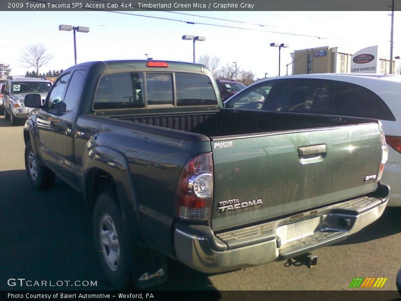 Timberland Green Mica / Graphite Gray 2009 Toyota Tacoma SR5 Access Cab 4x4