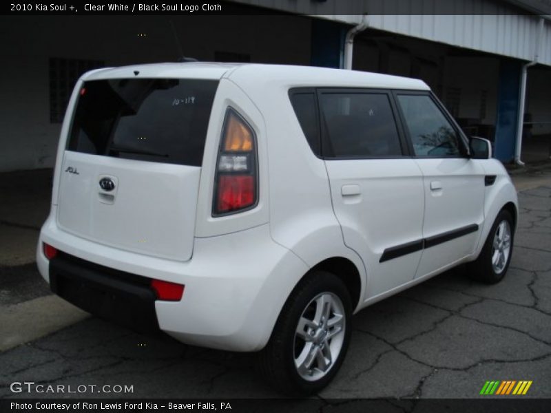 Clear White / Black Soul Logo Cloth 2010 Kia Soul +