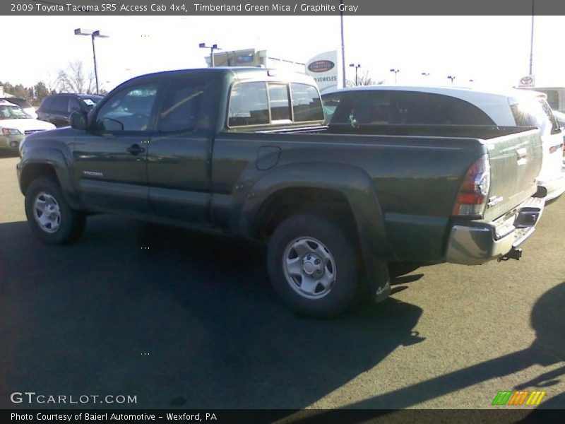 Timberland Green Mica / Graphite Gray 2009 Toyota Tacoma SR5 Access Cab 4x4