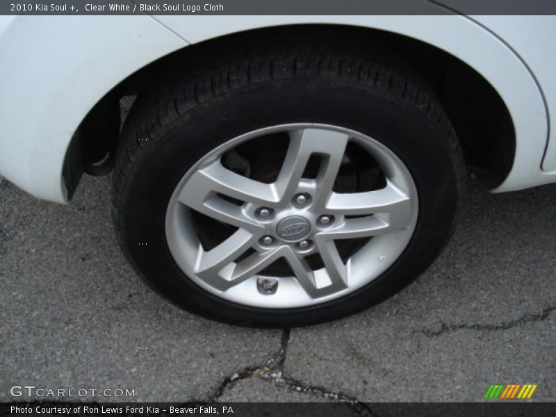 Clear White / Black Soul Logo Cloth 2010 Kia Soul +