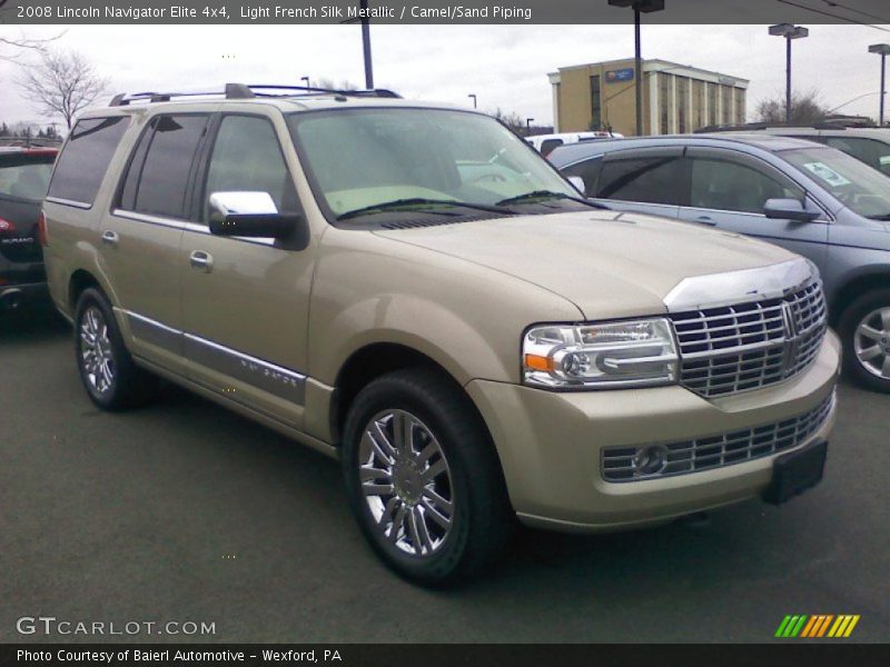 Light French Silk Metallic / Camel/Sand Piping 2008 Lincoln Navigator Elite 4x4