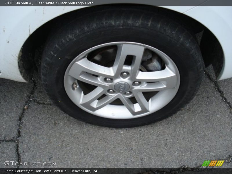 Clear White / Black Soul Logo Cloth 2010 Kia Soul +