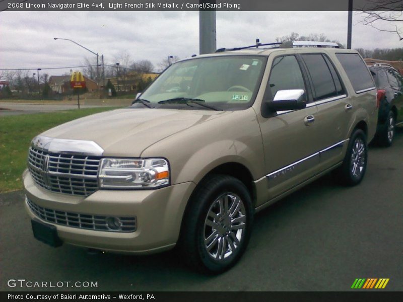 Light French Silk Metallic / Camel/Sand Piping 2008 Lincoln Navigator Elite 4x4