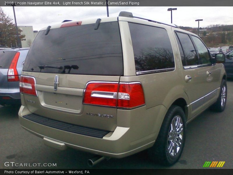 Light French Silk Metallic / Camel/Sand Piping 2008 Lincoln Navigator Elite 4x4