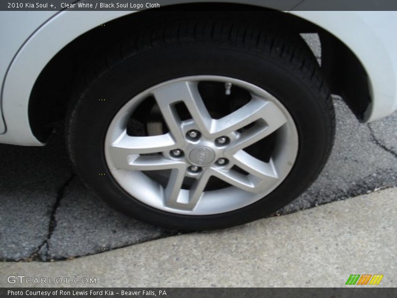 Clear White / Black Soul Logo Cloth 2010 Kia Soul +