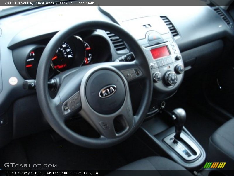 Clear White / Black Soul Logo Cloth 2010 Kia Soul +