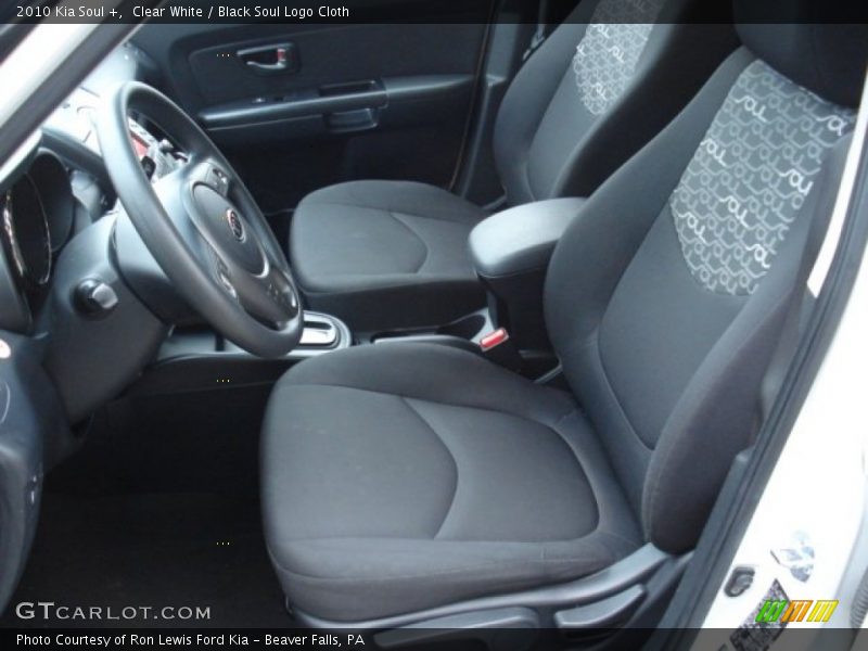 Clear White / Black Soul Logo Cloth 2010 Kia Soul +