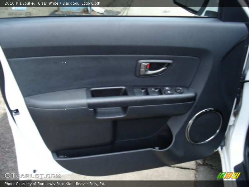 Clear White / Black Soul Logo Cloth 2010 Kia Soul +