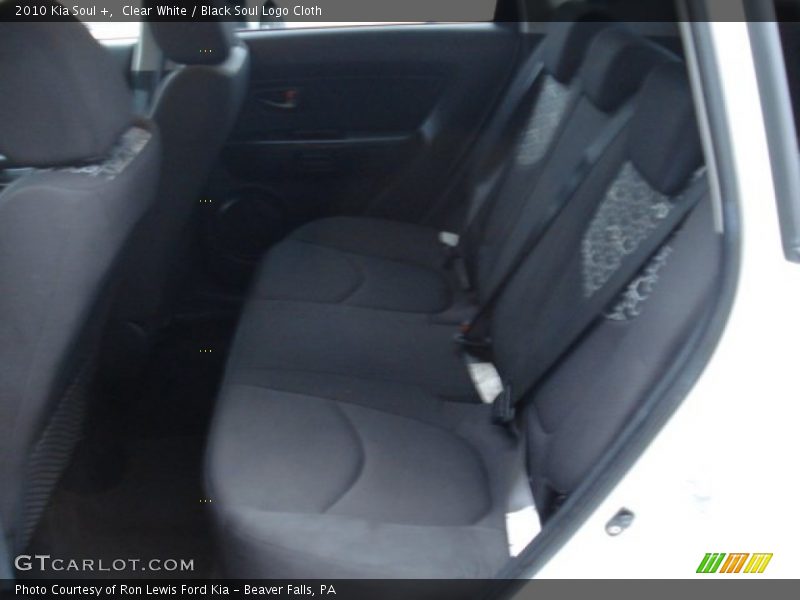 Clear White / Black Soul Logo Cloth 2010 Kia Soul +