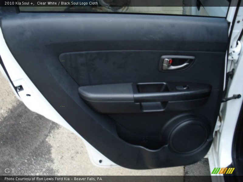 Clear White / Black Soul Logo Cloth 2010 Kia Soul +