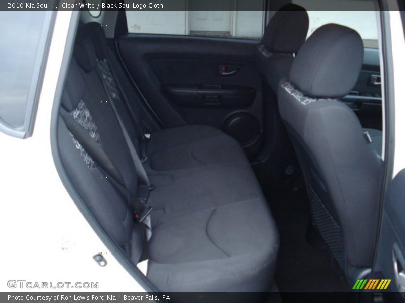 Clear White / Black Soul Logo Cloth 2010 Kia Soul +