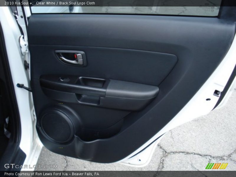 Clear White / Black Soul Logo Cloth 2010 Kia Soul +