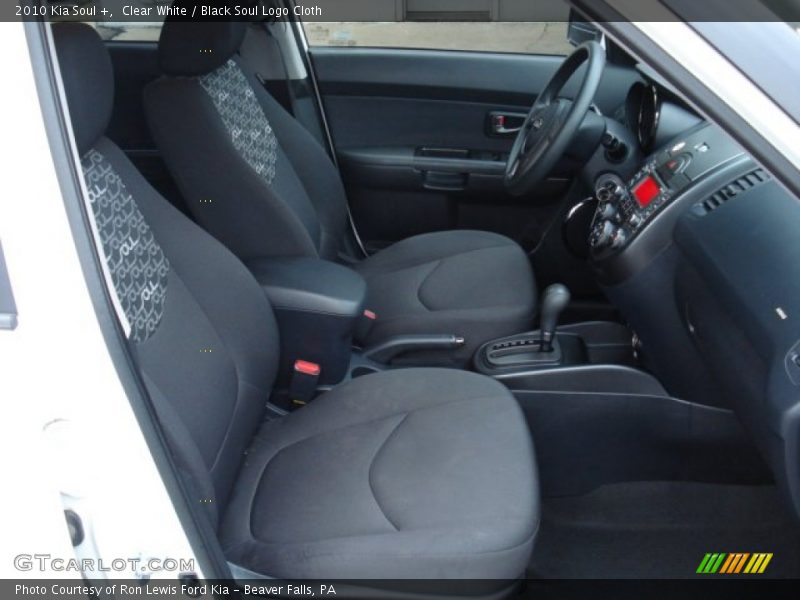 Clear White / Black Soul Logo Cloth 2010 Kia Soul +