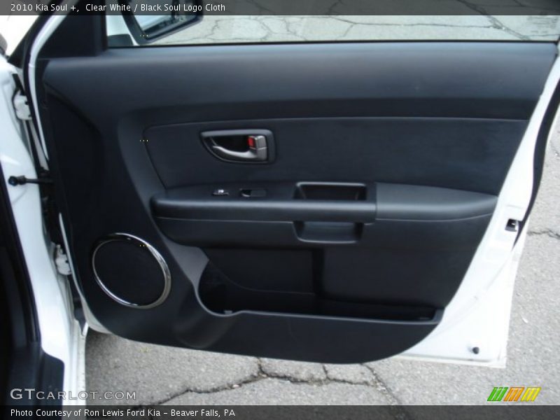 Clear White / Black Soul Logo Cloth 2010 Kia Soul +