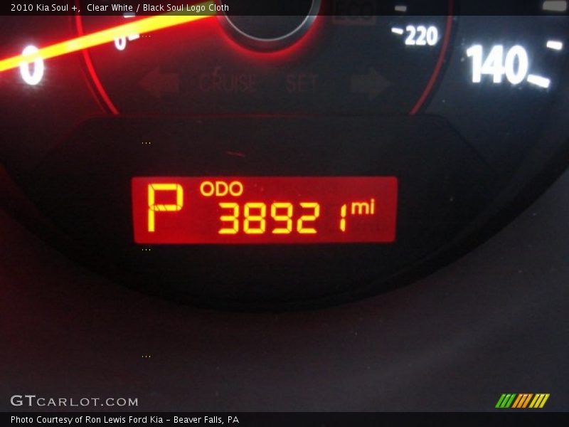 Clear White / Black Soul Logo Cloth 2010 Kia Soul +