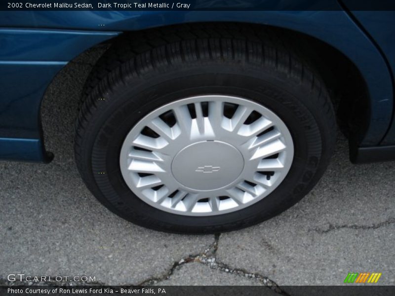 Dark Tropic Teal Metallic / Gray 2002 Chevrolet Malibu Sedan