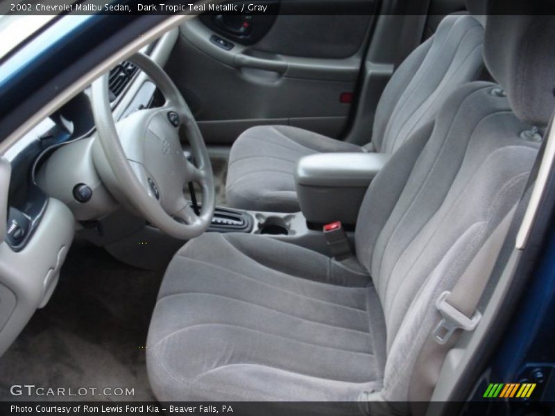 Dark Tropic Teal Metallic / Gray 2002 Chevrolet Malibu Sedan