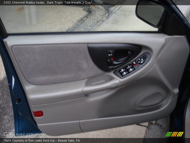 Dark Tropic Teal Metallic / Gray 2002 Chevrolet Malibu Sedan