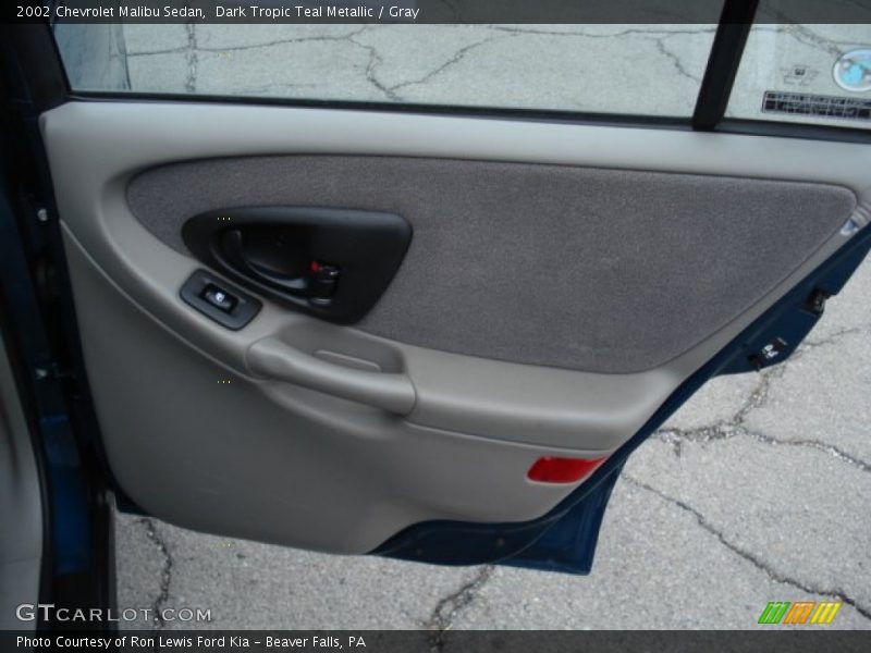Dark Tropic Teal Metallic / Gray 2002 Chevrolet Malibu Sedan