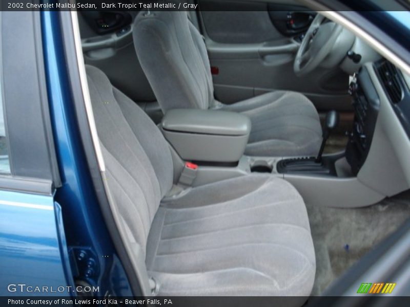 Dark Tropic Teal Metallic / Gray 2002 Chevrolet Malibu Sedan