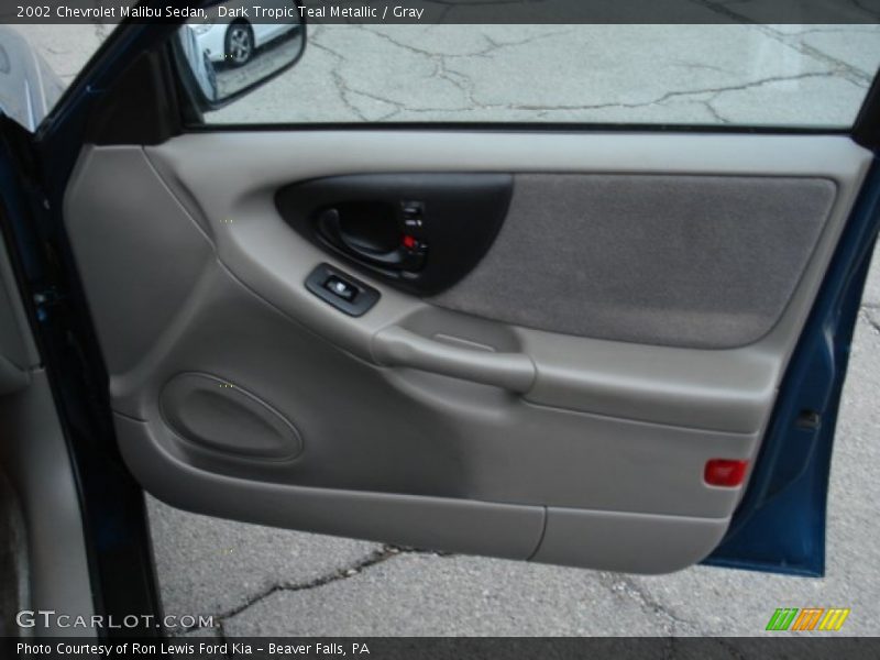 Dark Tropic Teal Metallic / Gray 2002 Chevrolet Malibu Sedan