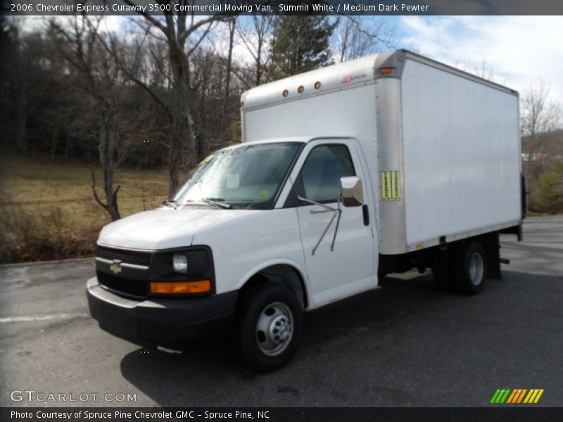 Summit White / Medium Dark Pewter 2006 Chevrolet Express Cutaway 3500 Commercial Moving Van