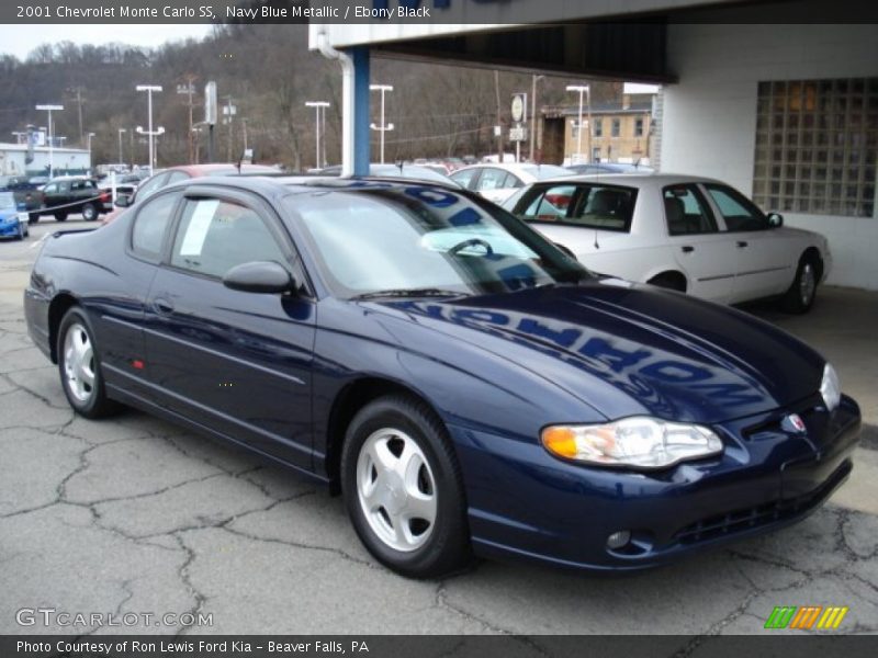 Navy Blue Metallic / Ebony Black 2001 Chevrolet Monte Carlo SS