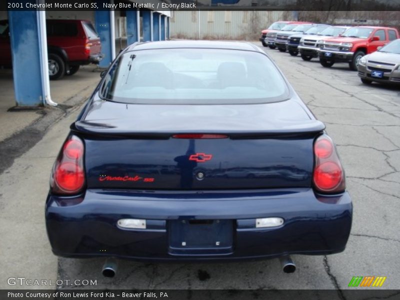 Navy Blue Metallic / Ebony Black 2001 Chevrolet Monte Carlo SS