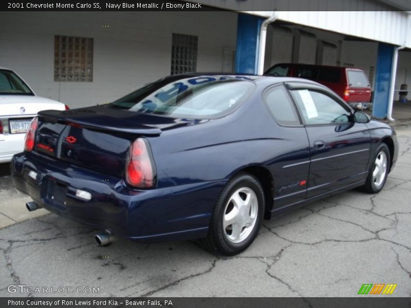 Navy Blue Metallic / Ebony Black 2001 Chevrolet Monte Carlo SS