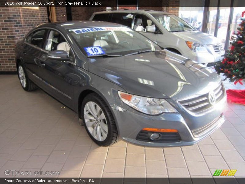 Iron Grey Metallic / Black 2010 Volkswagen CC Sport