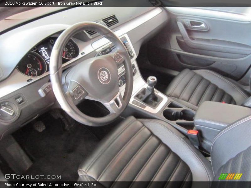 Iron Grey Metallic / Black 2010 Volkswagen CC Sport