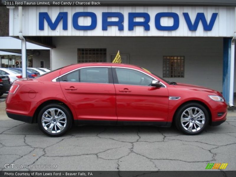 Red Candy / Charcoal Black 2011 Ford Taurus Limited