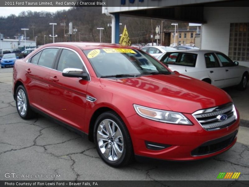 Red Candy / Charcoal Black 2011 Ford Taurus Limited