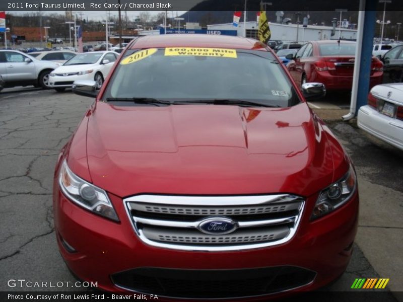 Red Candy / Charcoal Black 2011 Ford Taurus Limited