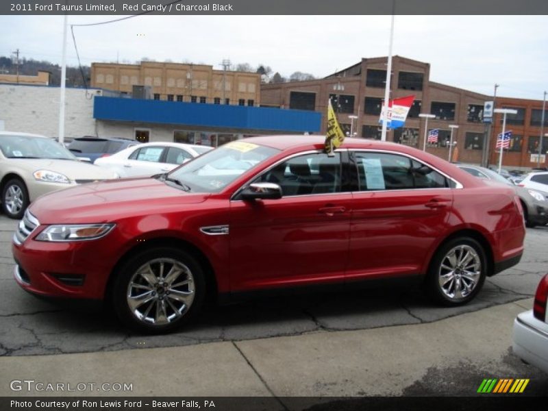 Red Candy / Charcoal Black 2011 Ford Taurus Limited